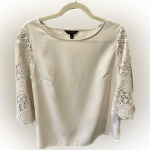 Banana Republic lace sleeve blouse